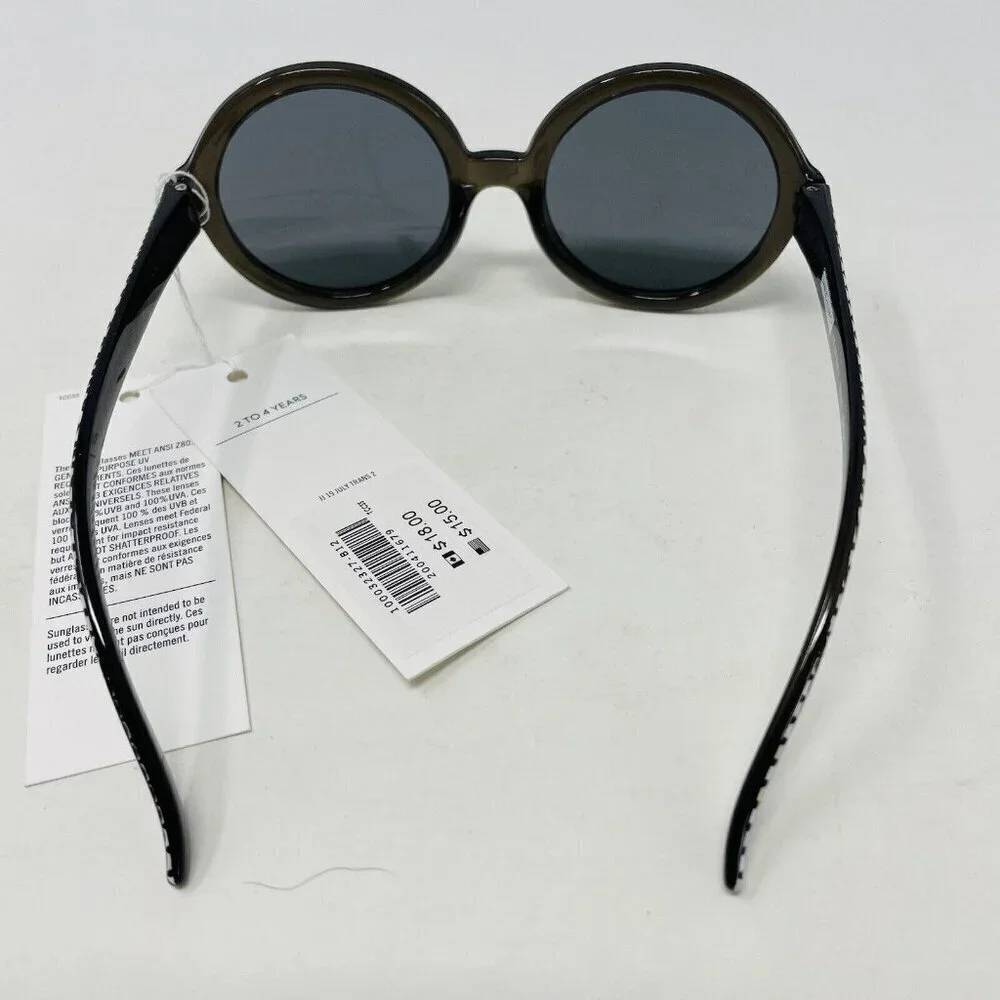 Janie and Jack Toddler Girls‎ Size 2-4 Years Round Sunglasses with Diamond Print